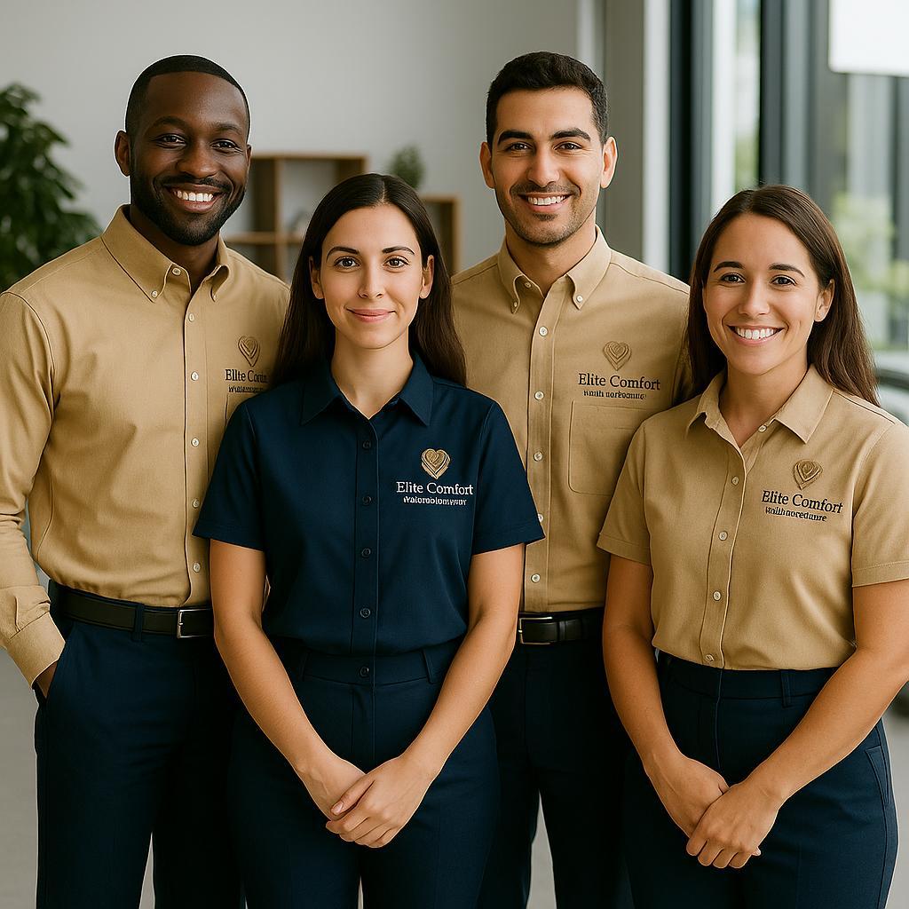 Compassionate carer assisting elderly client
